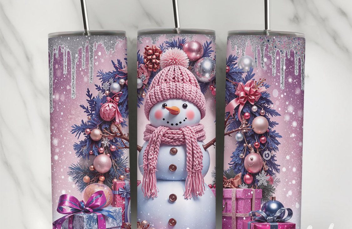 snowman tumbler